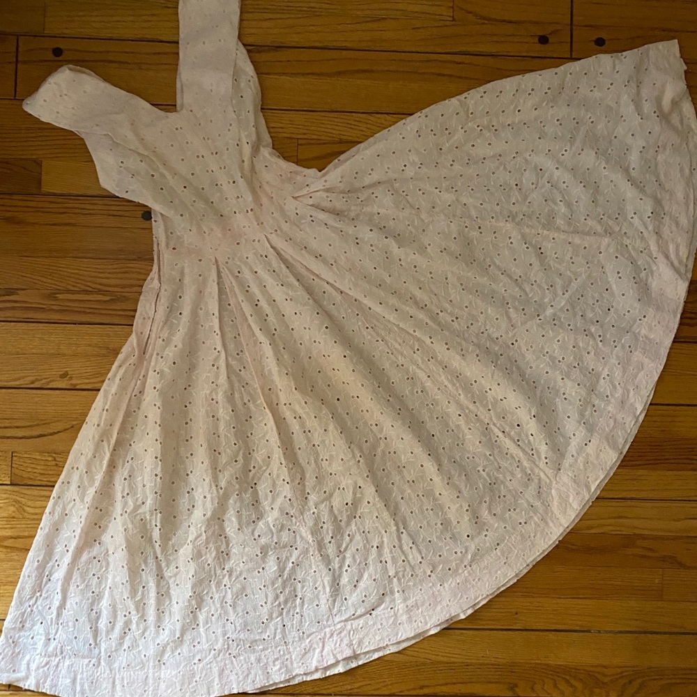Vintage 60's white eyelet dress